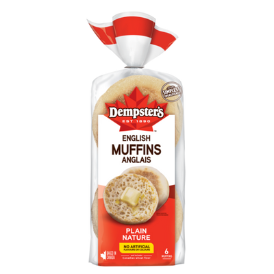 DEMPSTERS ENGLISH MUFFIN PLAIN [340 GR] - 2 for $6.00
