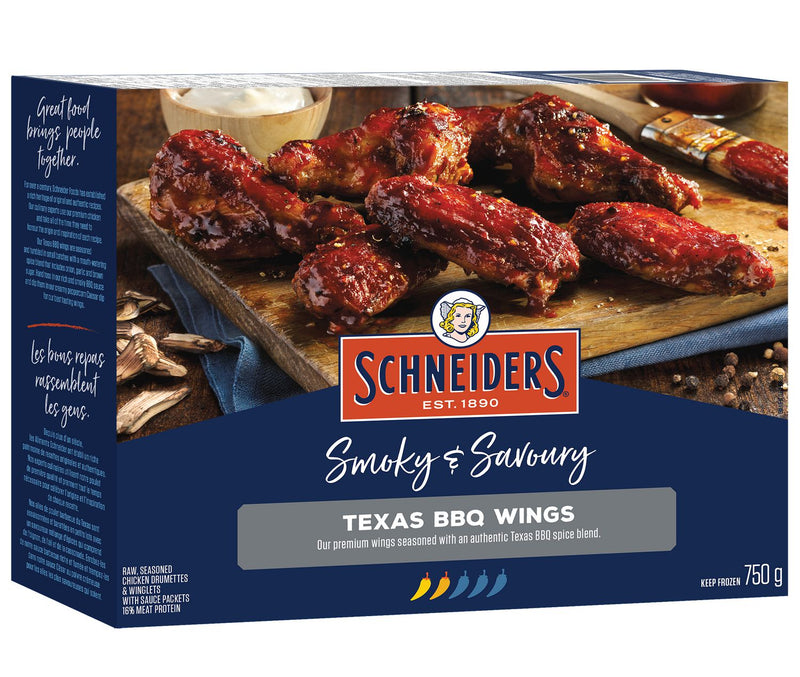 Schneiders Smoky & Savoury Texas BBQ Wings, 750 g