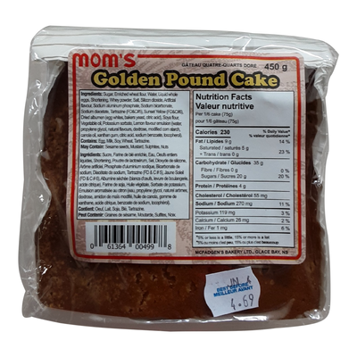 McFADGENS GOLD POUND CAKE [450 GM]