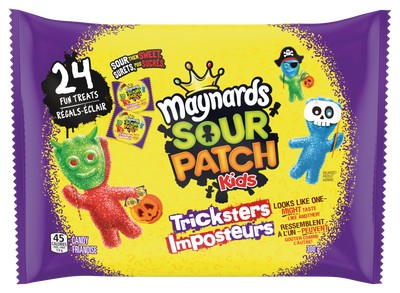 Maynards Tricksters Individually Wrapped Sour Patch Kids, 24 ct