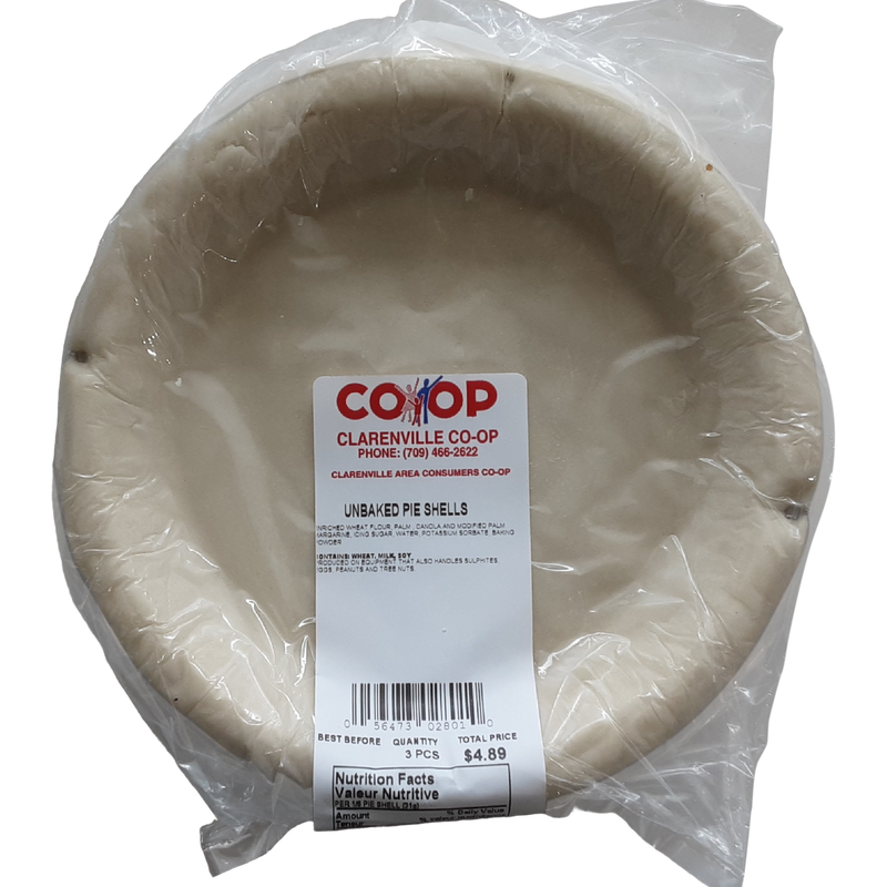 WEST TOWER PIE SHELL UNBAKED [3 PK]
