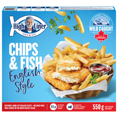 HIGH LINER FISH & CHIPS [550 GM]