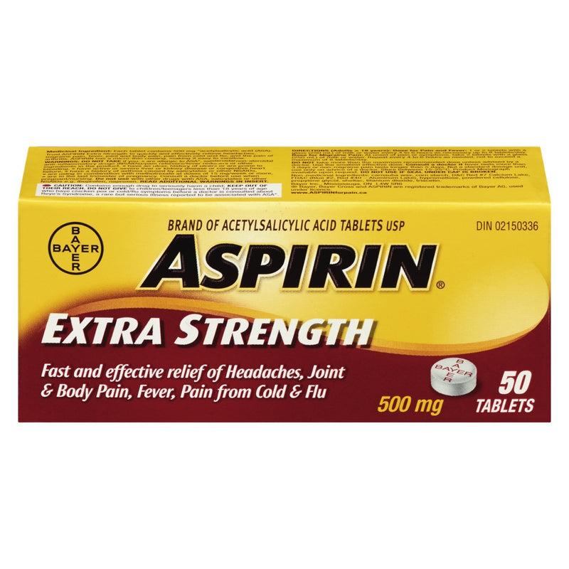 ASPIRIN TABLET EX STRENGTH [50 PK]