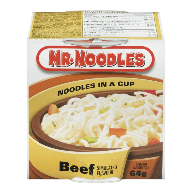 MR NOODLES CUP BEEF [64 GM] - 4 for $5.00