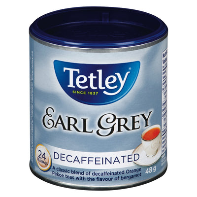 Tetley Decaffeinated Earl Grey Tea Bags, 48 g, 24 ct