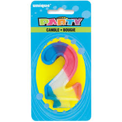 UNIQUE BIRTHDAY CANDLES 2 [1 EA]