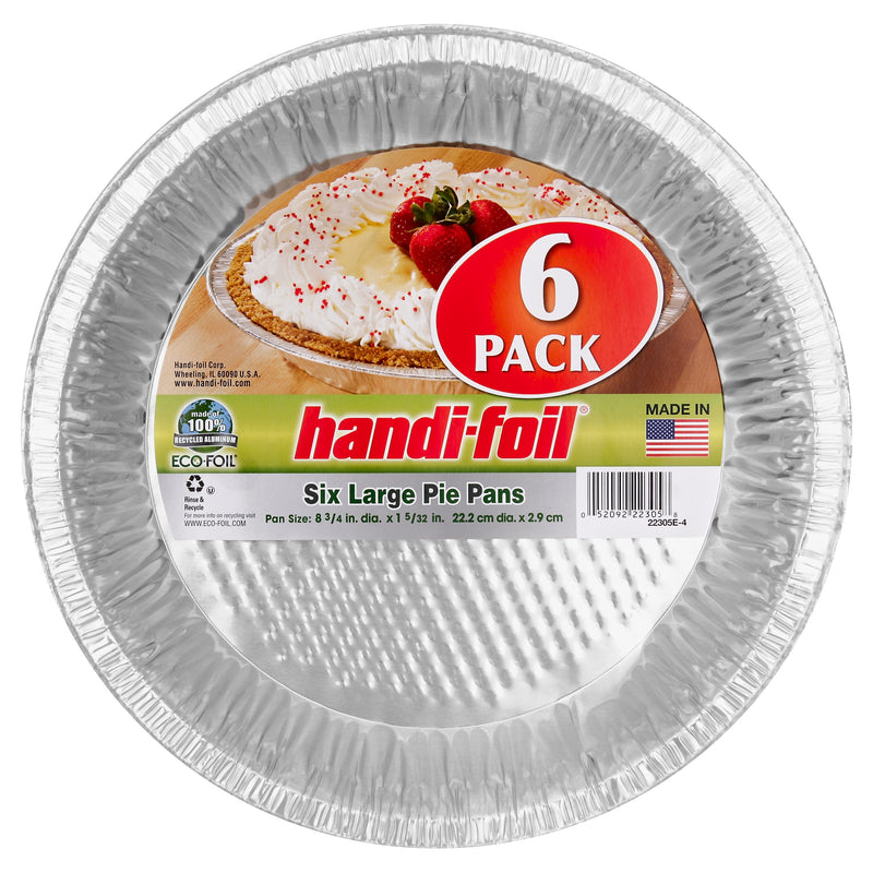 SIX LARGE PIE PANS [6 PC]