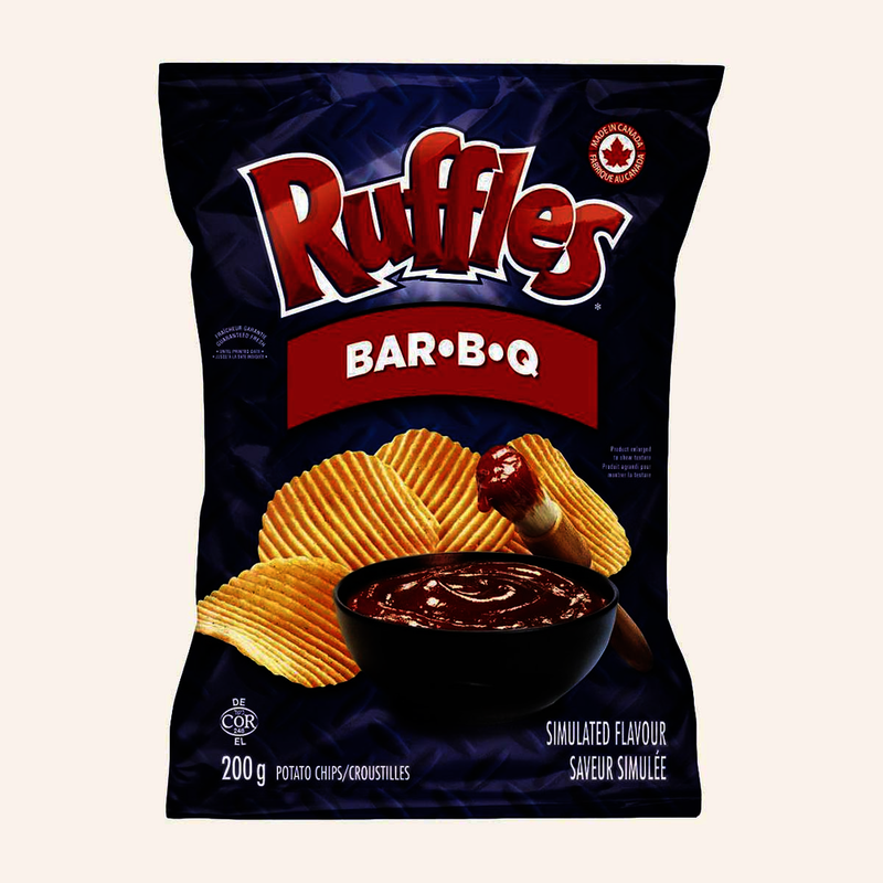 Ruffles BAR-B-Q Potato Chips, 200 g