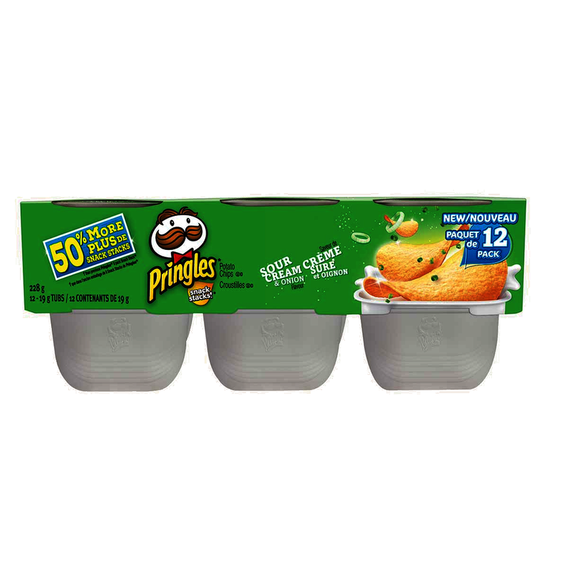 PRINGLES S/C ONION SNK STACK [228 g]