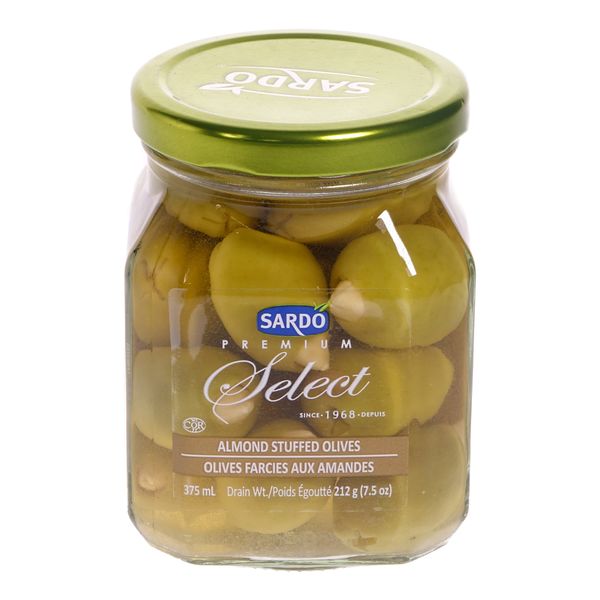Sado Select Almond Stuffed Olives, 375 mL