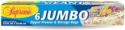CS ZIPPER JUMBO FREEZER BAGS [6 CT]