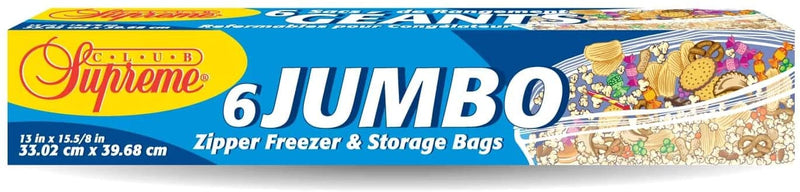 CS ZIPPER JUMBO FREEZER BAGS [6 CT]