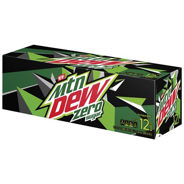 MOUNTAIN DEW ZERO ENERGY [12 PK] - 2 for $16.00