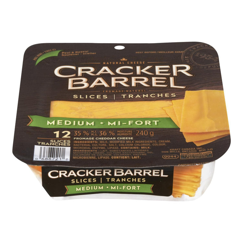 KRAFT CHEDDAR SLICES MEDIUM [240 GM]