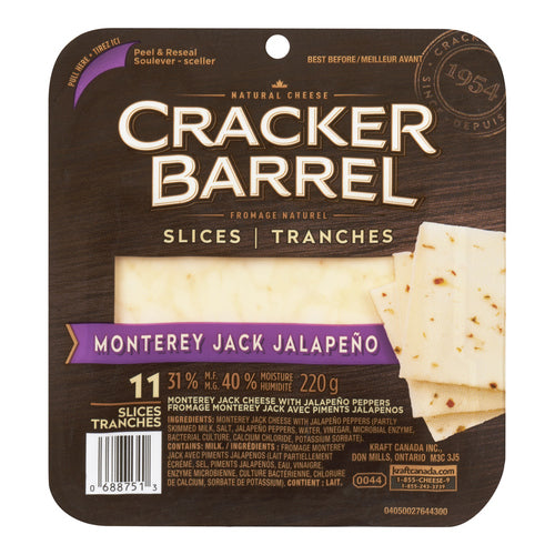 KRAFT CB SLICES MONTEREY JACK [220 GM]