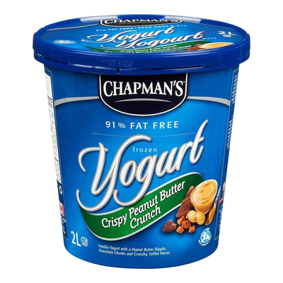 Chapman's Crispy Peanut Butter Crunch Frozen Yogurt, 2 liters