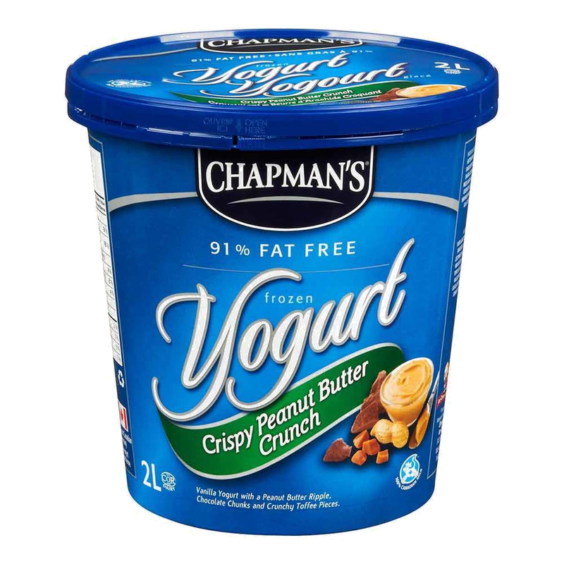 Chapman's Crispy Peanut Butter Crunch Frozen Yogurt, 2 liters