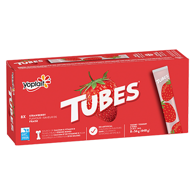YOPLAIT TUBES STRAWBERRY [8 PK]