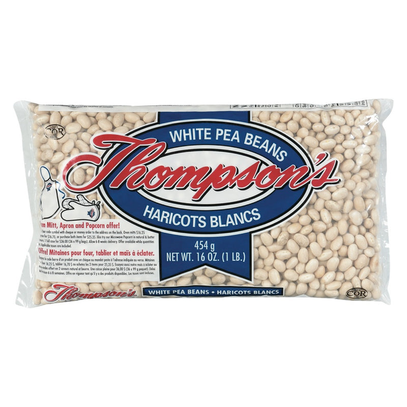 THOMPSON WHITE PEA BEANS [454 GM]