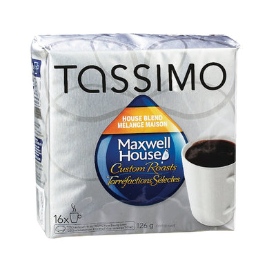 Tassimo House Blend Coffee Maxwell House Custom Roasts, 126 g, 16 ct