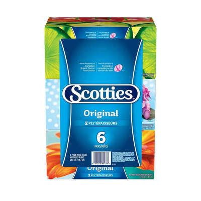 SCOTTIES FACIAL TISSUE 2PLY [6 PK]